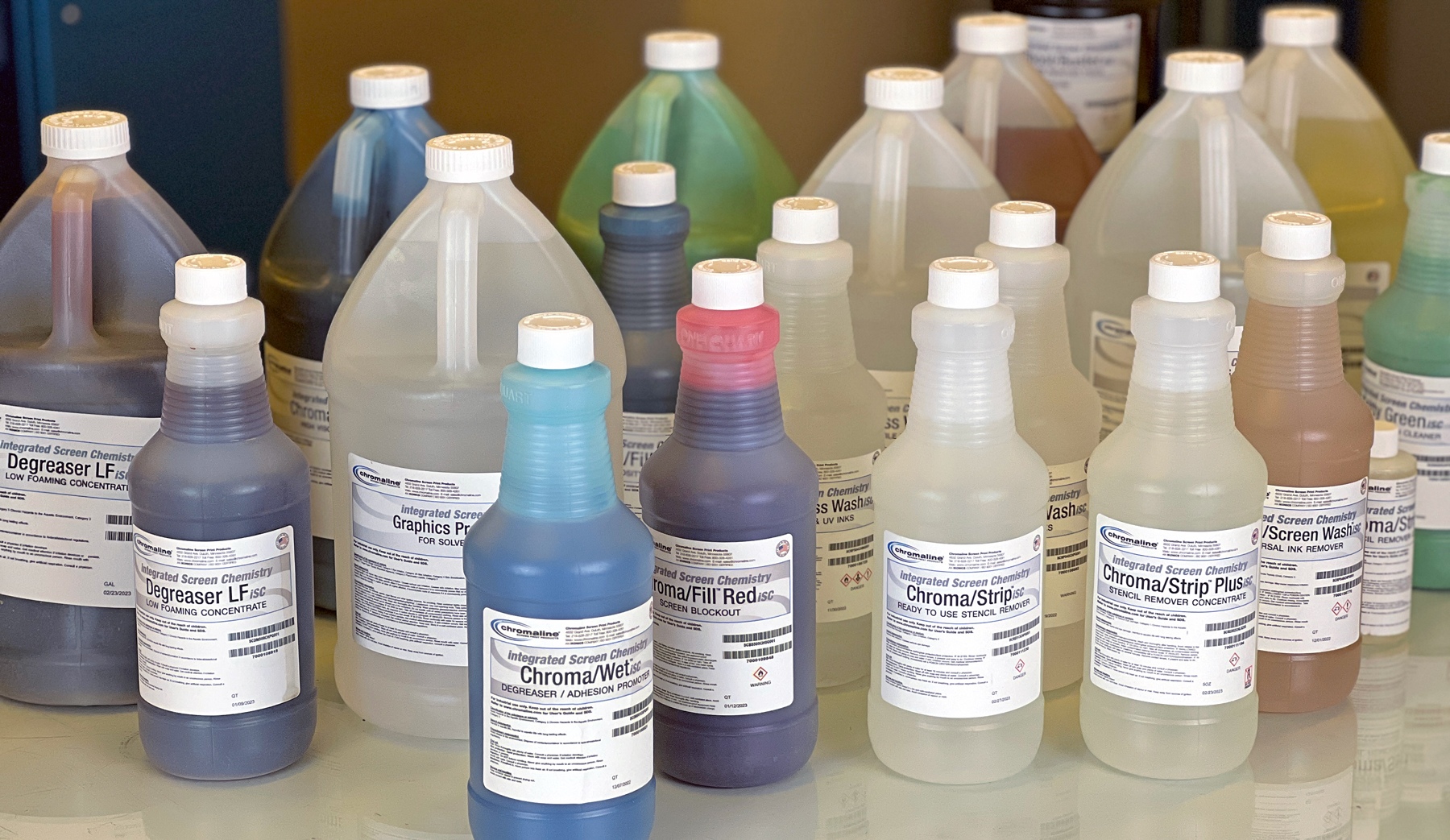 chromaline integrated screen chemistry screen printing chemicals